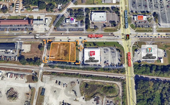 Pictures of Land property located at 2417 US-92, Lakeland, FL 33801 for sales - image #1