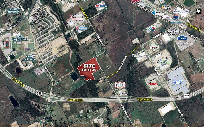 Pictures of Land property located at S Oak Grove Rd, Ennis, TX 75119 for sales - image #1