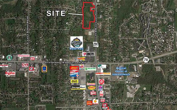 Pictures of Land property located at 1804, 1918, 1920 S. 291 Hwy, Independence, MO 64050 for sales - image #1