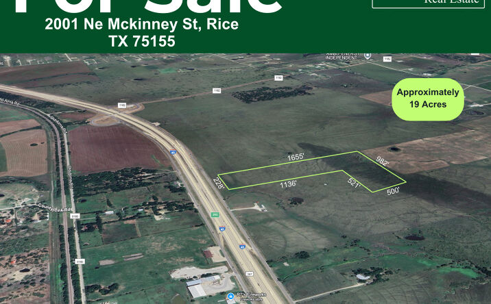 Pictures of Land property located at 2001 McKinney St, Rice, TX 75155 for sales - image #1