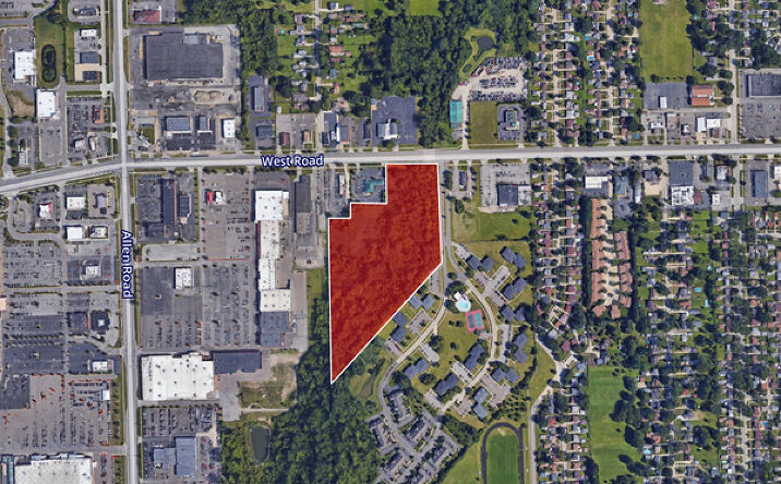 Pictures of Land property located at 10.56 Acres Vacant Land West Road, Woodhaven, MI 48121 for sales - image #1