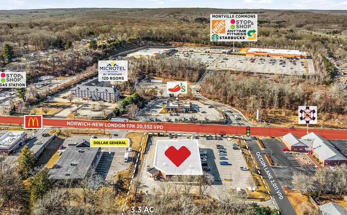 Pictures of Retail property located at 2005 Norwich-New London Turnpike, Montville, CT 06382 for sales - image #1