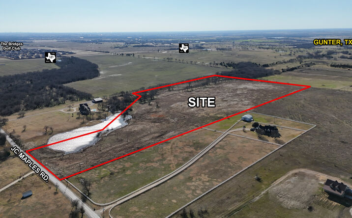 Pictures of Land property located at NWQ JC Maples Rd. & F.M. 121, Gunter, TX 75058 for sales - image #1
