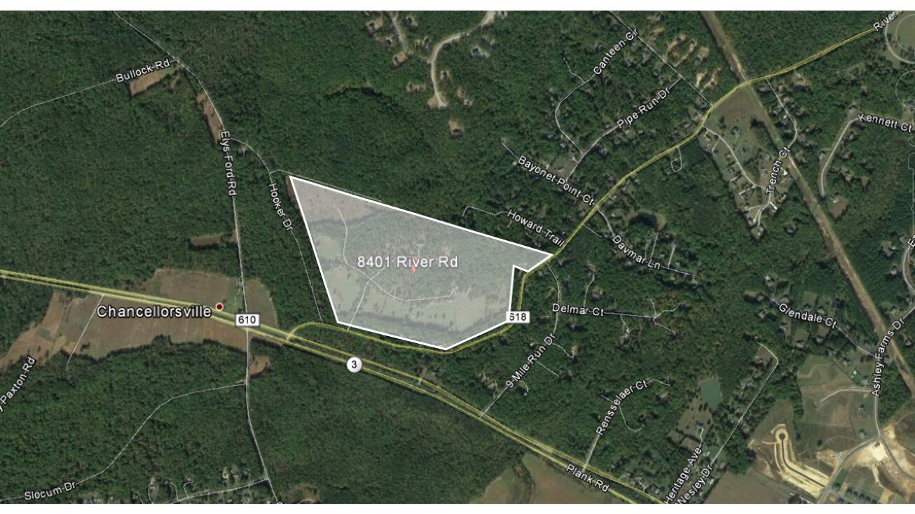 8401 and 8417 River Road, Fredericksburg, VA 22407 Land for Sale