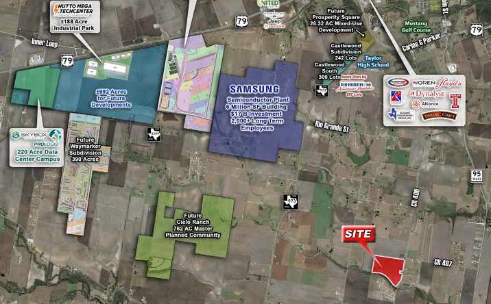 Pictures of Land property located at CR 406 @ CR 407 near Taylor, Taylor, TX 76574 for sales - image #1