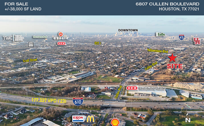 Pictures of Land property located at 6807 Cullen Blvd, Houston, TX 77021 for sales - image #1