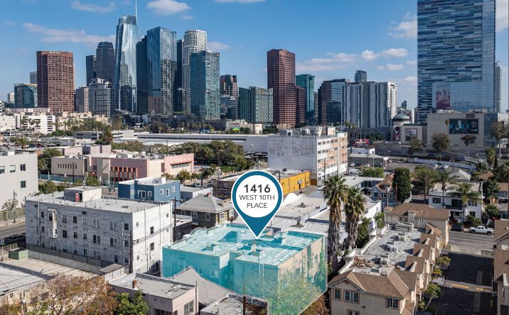 Pictures of Multifamily property located at 1416 W 10th Pl, Los Angeles, CA 90015 for sales - image #1