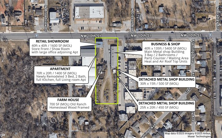 Pictures of Industrial, Retail property located at 7706 NW 10th St, Oklahoma City, OK 73127 for sales - image #1