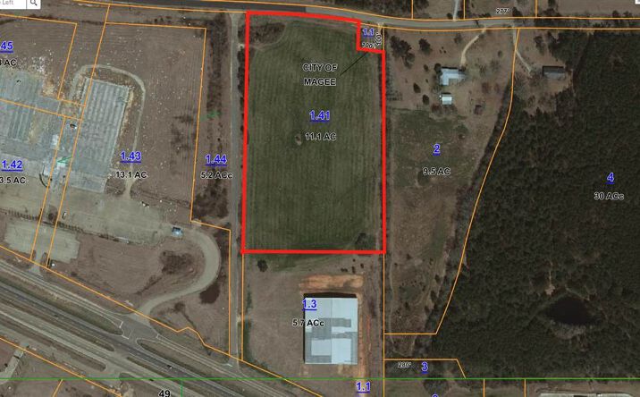 Pictures of Land property located at Simpson Highway 49, Magee, MS 39111 for sales - image #1