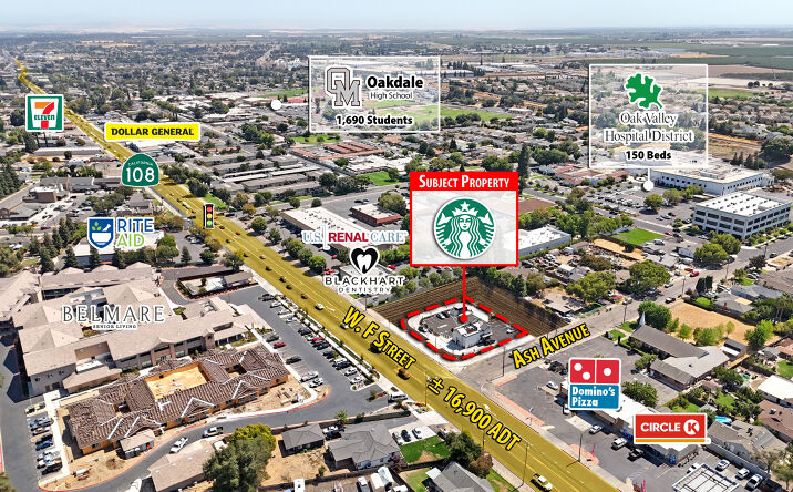 Pictures of Retail property located at 1439 W F St, Oakdale, CA 95361 for sales - image #1