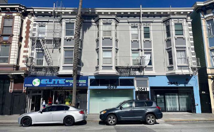 Pictures of Retail, Multifamily, Mixed Use property located at 2637-2645 Mission St, San Francisco, CA 94110 for sales - image #1