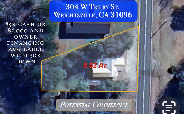 Pictures of Land, Mixed Use, Retail property located at 304 W Trilby Street, Wrightsville, GA 31096 for sales - image #1