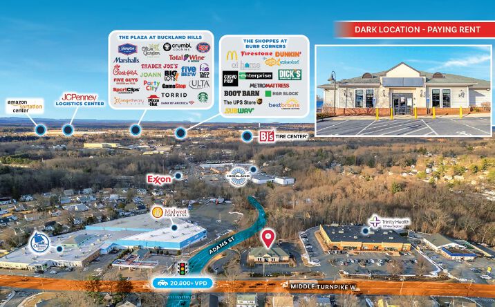 Pictures of Retail property located at 525 Middle Turnpike W, Manchester, CT 06040 for sales - image #1