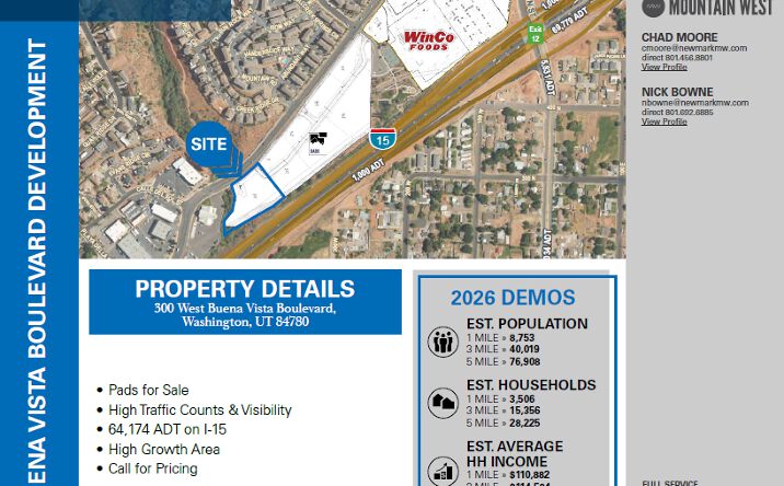 Pictures of Land property located at 400 W Buena Vista Blvd, Washington, UT 84780 for sales - image #1