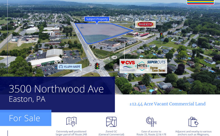Pictures of Retail, Land property located at 3500 Northwood Ave, Easton, PA 18045 for sales - image #1