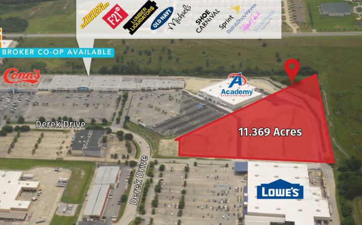 Pictures of Retail, Land, Self Storage property located at 3521 Derek Dr, Lake Charles, LA 70607 for sales - image #1