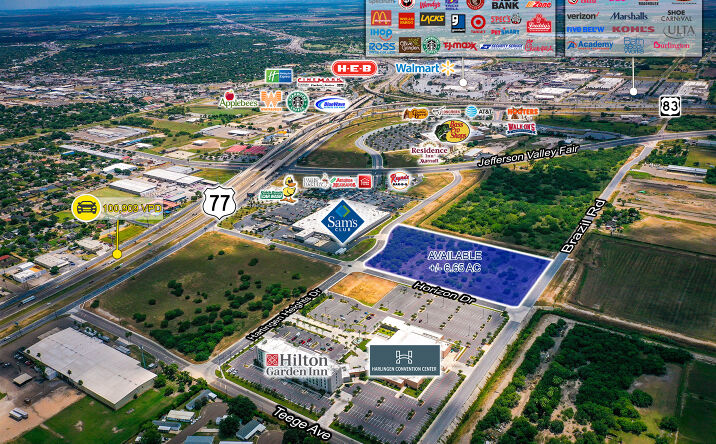 Pictures of Land, Mixed Use, Multifamily, Office, Retail property located at 621 US-77 Frontage Rd, Harlingen, TX 78550 for sales - image #1