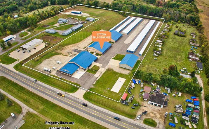 Pictures of Self Storage property located at 9416 S Meridian Rd, Clarklake, MI 49234 for sales - image #1