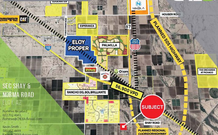 Pictures of Land property located at 2505 E Shay Rd, Eloy, AZ 85131 for sales - image #1