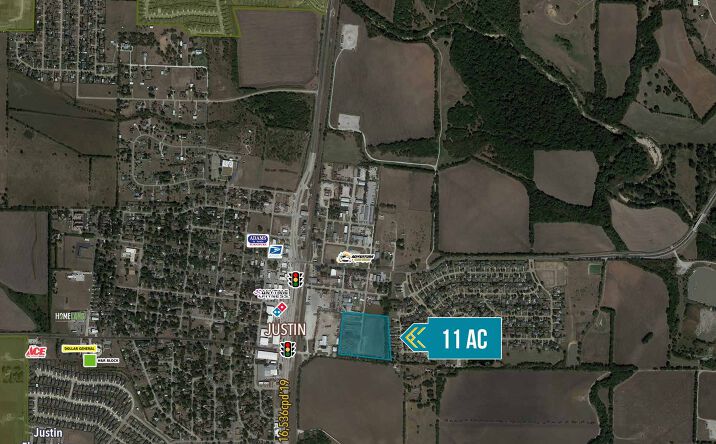 Pictures of Land property located at 115 East 1st Street, Justin, TX 76247 for sales - image #1