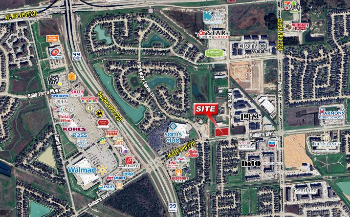 Pictures of Land property located at NWC of Bellaire Blvd & N Park Dr in Richmond, Richmond, TX 77406 for sales - image #1