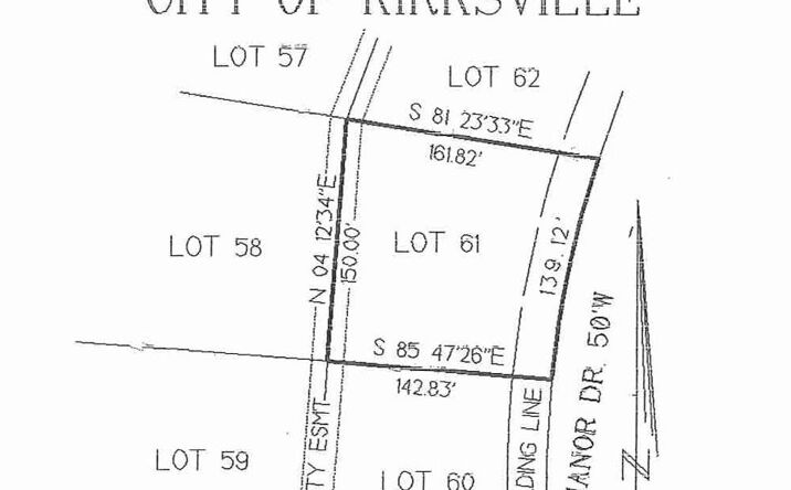 Pictures of Land property located at Lot 61 Lakeside Manor Dr, Kirksville, NY 63501 for sales - image #1