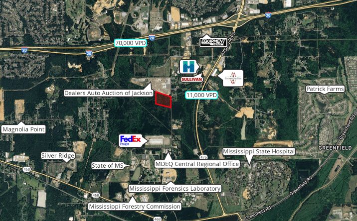 Pictures of Industrial, Land, Retail property located at Old Whitfield Rd, Pearl, MS 39208 for sales - image #1