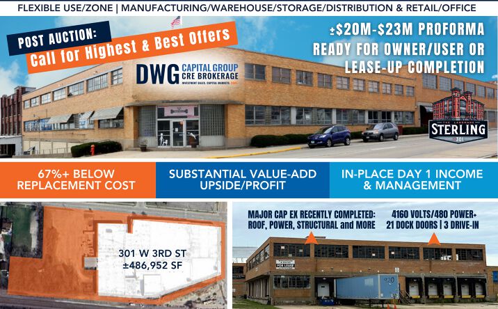 Pictures of Industrial property located at 301 W 3rd St, Sterling, IL 61081 for sales - image #1