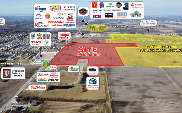 Pictures of Land property located at SR 135 & Whiteland Road, Greenwood, IN 46106 for sales - image #1