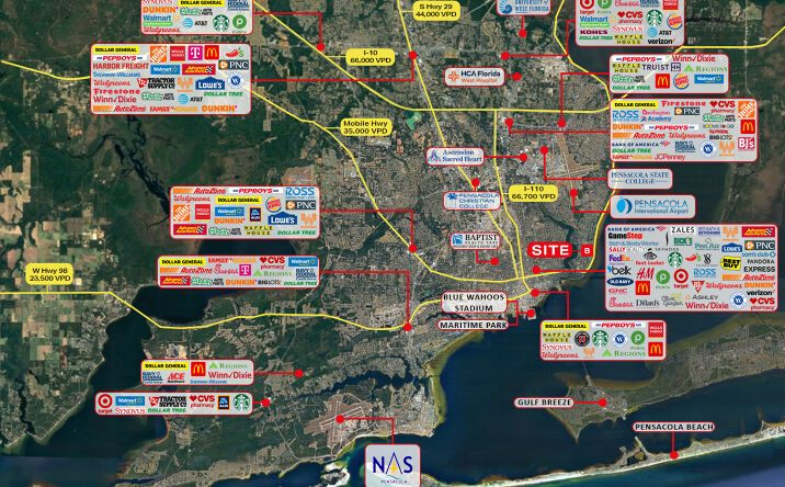Pictures of Land, Multifamily, Special Purpose property located at 500 Bayou Blvd, Pensacola, FL 32503 for sales - image #1