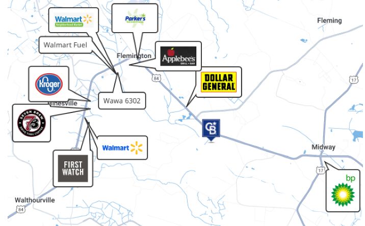 Pictures of Land property located at 6228 E Oglethorpe Hwy, Midway, GA 31320 for sales - image #1