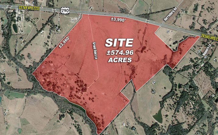 Pictures of Land property located at US 290 & Grand Oaks Ln, Brenham, TX 77833 for sales - image #1