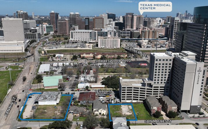 Pictures of Land property located at 7121 Fannin St, Houston, TX 77030, 1105 St Agnes St, Houston, TX 77030 for sales - image #1