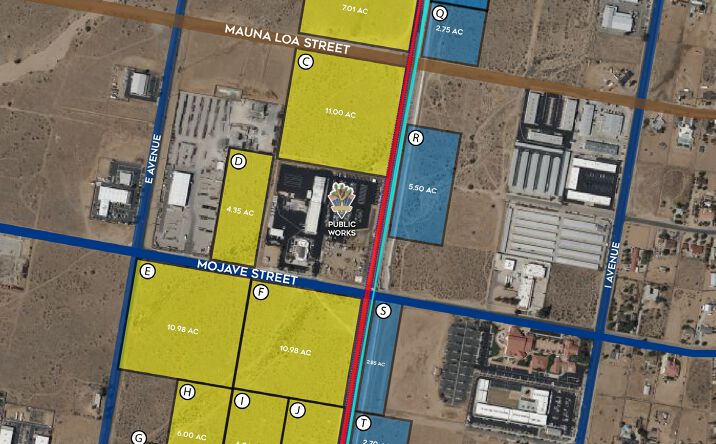 Pictures of Industrial, Land property located at ±90.91-Acre Rail-Served Industrial Land, Hesperia, CA 92344 for sales - image #1