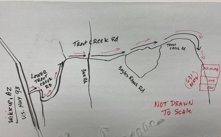 Pictures of Land property located at 2500 E Trout Creek Rd (appx), Wikieup, AZ 85360 for sales - image #1