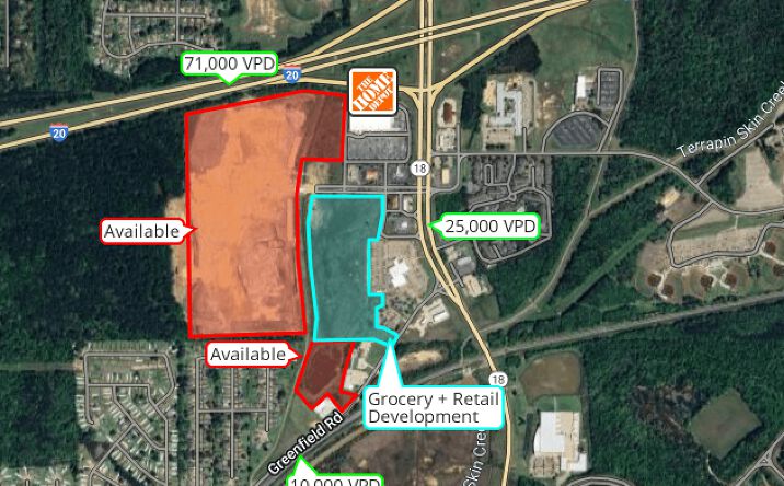 Pictures of Land, Mixed Use, Office, Retail property located at Orleans Way Brandon, Brandon, MS 39042 for sales - image #1