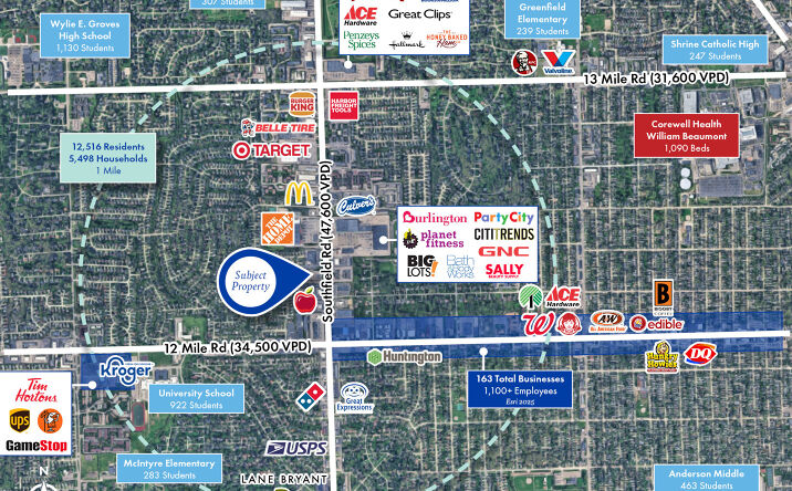 Pictures of Retail property located at 29515 Southfield Rd, Southfield, MI 48076 for sales - image #1
