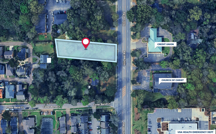 Pictures of Land property located at 100 Hillcrest Rd, Mobile, AL 36608 for sales - image #1