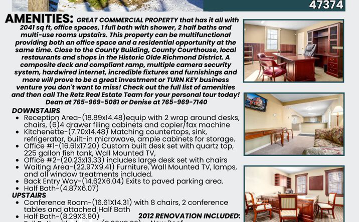 Pictures of Office property located at 113 S 3rd St, Richmond, IN 47374 for sales - image #1