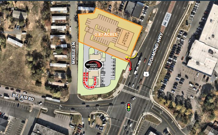 Pictures of Land, Retail property located at 14240 Richmond Hwy, Woodbridge, VA 22191 for sales - image #1