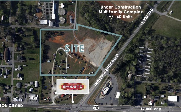 Pictures of Industrial, Land, Mixed Use, Retail property located at 634 Independence Blvd, Morganton, NC 28655 for sales - image #1