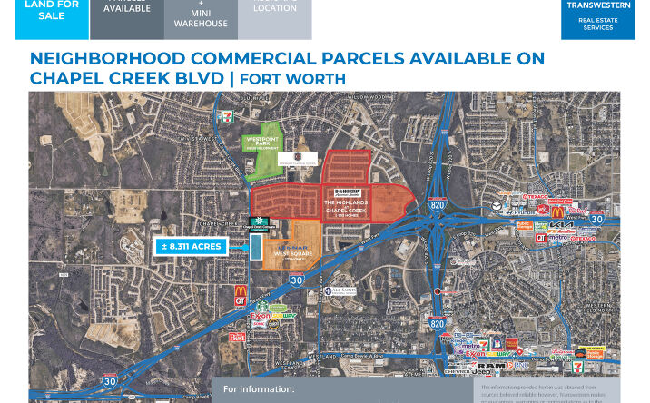 Pictures of Land property located at Chapel Creek Blvd, Fort Worth, TX 76108 for sales - image #1
