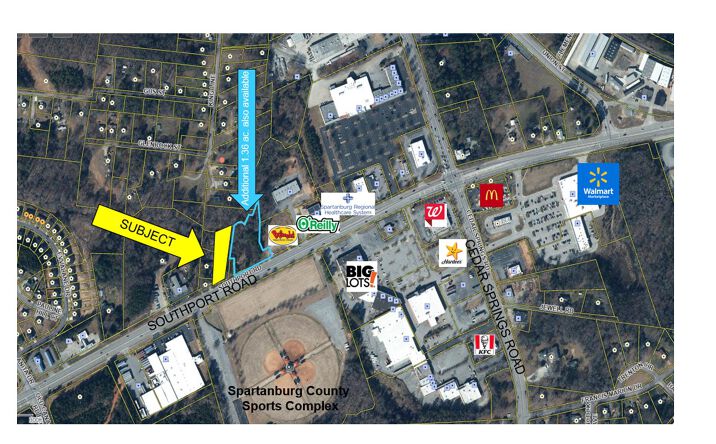 Pictures of Land property located at 2079 Southport Rd, Spartanburg, SC 29306 for sales - image #1