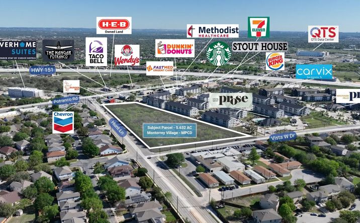 Pictures of Retail, Multifamily, Mixed Use property located at N Hunt Ln & Vista West, San Antonio, TX 78245 for sales - image #1