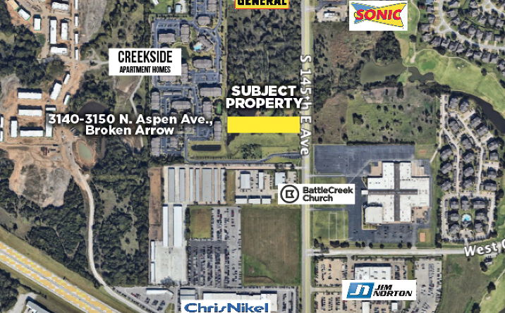 Pictures of Land property located at 3140 N Aspen Ave, Broken Arrow, OK 74012, 3150 N Aspen Ave, Broken Arrow, OK 74012 for sales - image #1