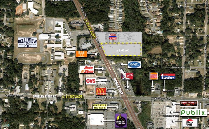 Pictures of Land property located at Mobile Hwy, Pensacola, FL 32526 for sales - image #1
