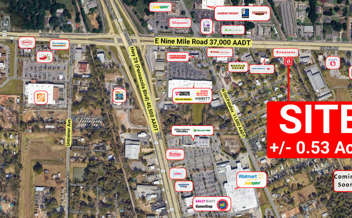 Pictures of Retail property located at 37 E 9 Mile Rd, Pensacola, FL 32534 for sales - image #1