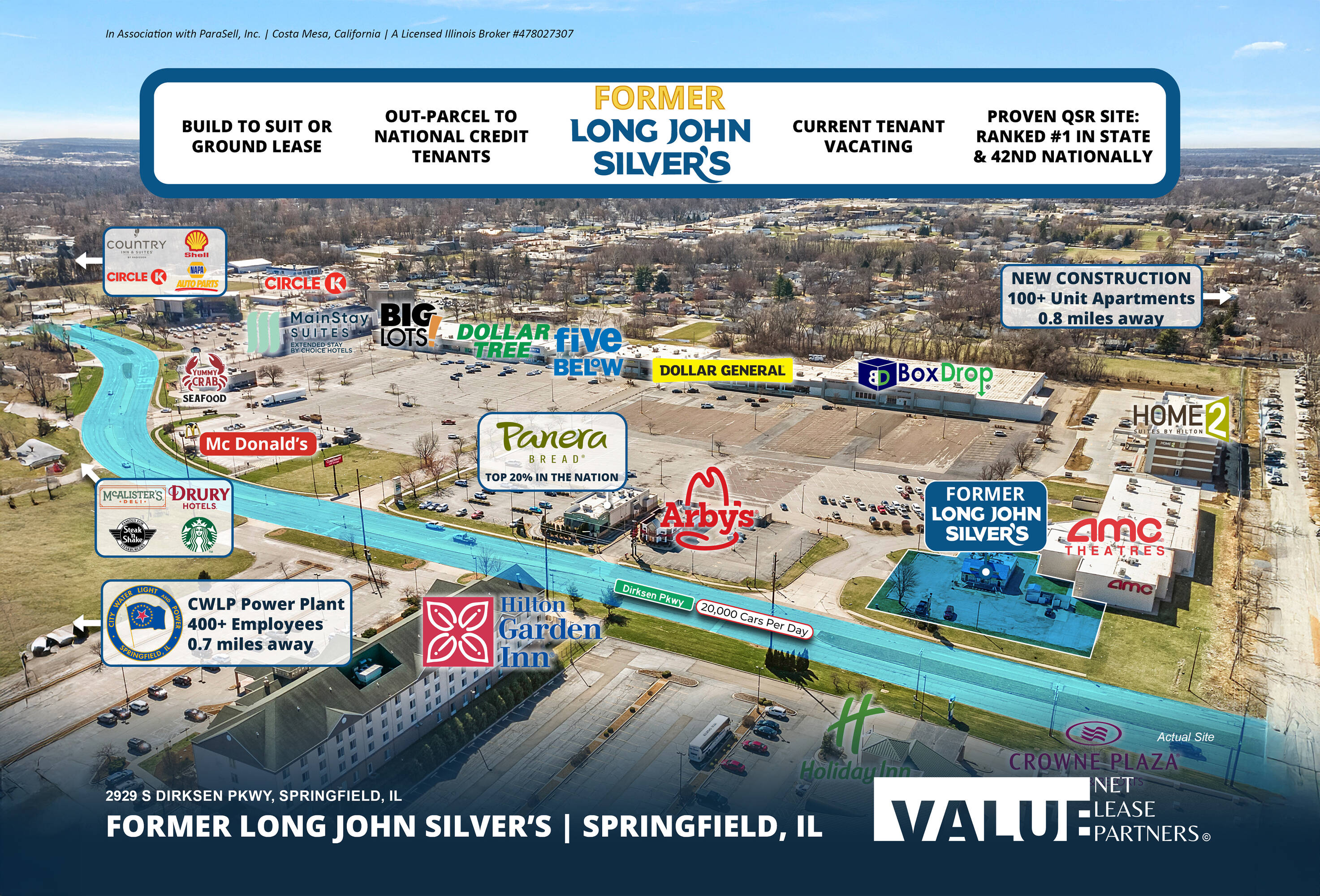 Former Long John Silver's | Build to Suit or Ground Lease