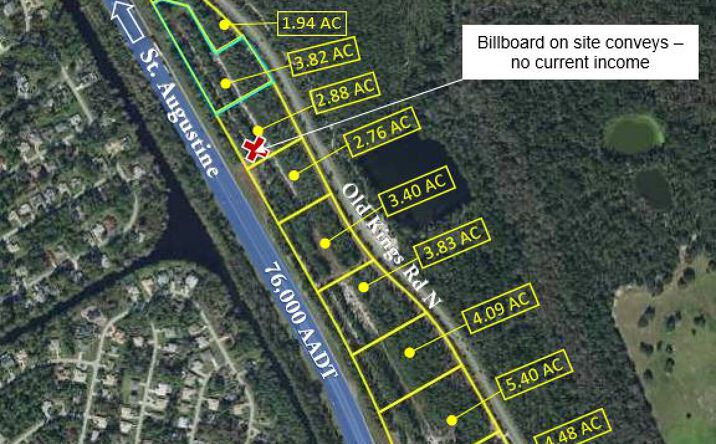 Pictures of Land property located at 1030 Old Kings Rd, Palm Coast, FL 32137 for sales - image #1