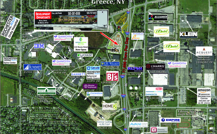 Pictures of Retail, Office, Mixed Use, Land property located at Bellwood Dr at I-390 & Ridgeway Ave, Rochester, NY 14615 for sales - image #1